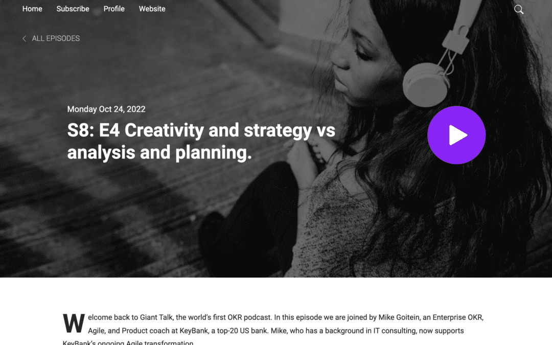 Creativity and strategy vs analysis and planning