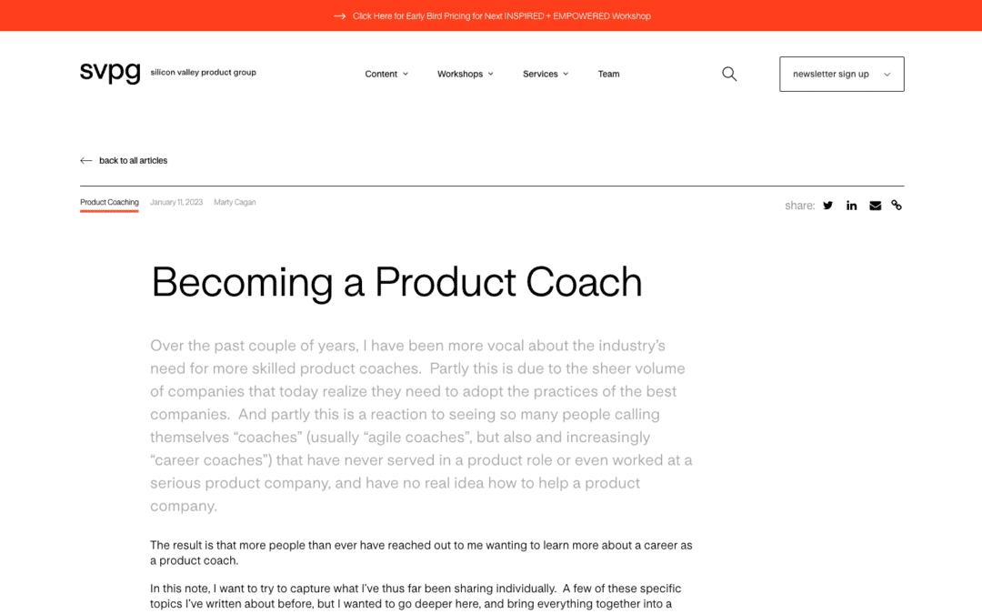 Becoming a Product Coach